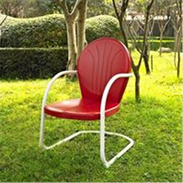 Veranda Crosley Furniture  Griffith Metal Chair in Red Finish VE383519